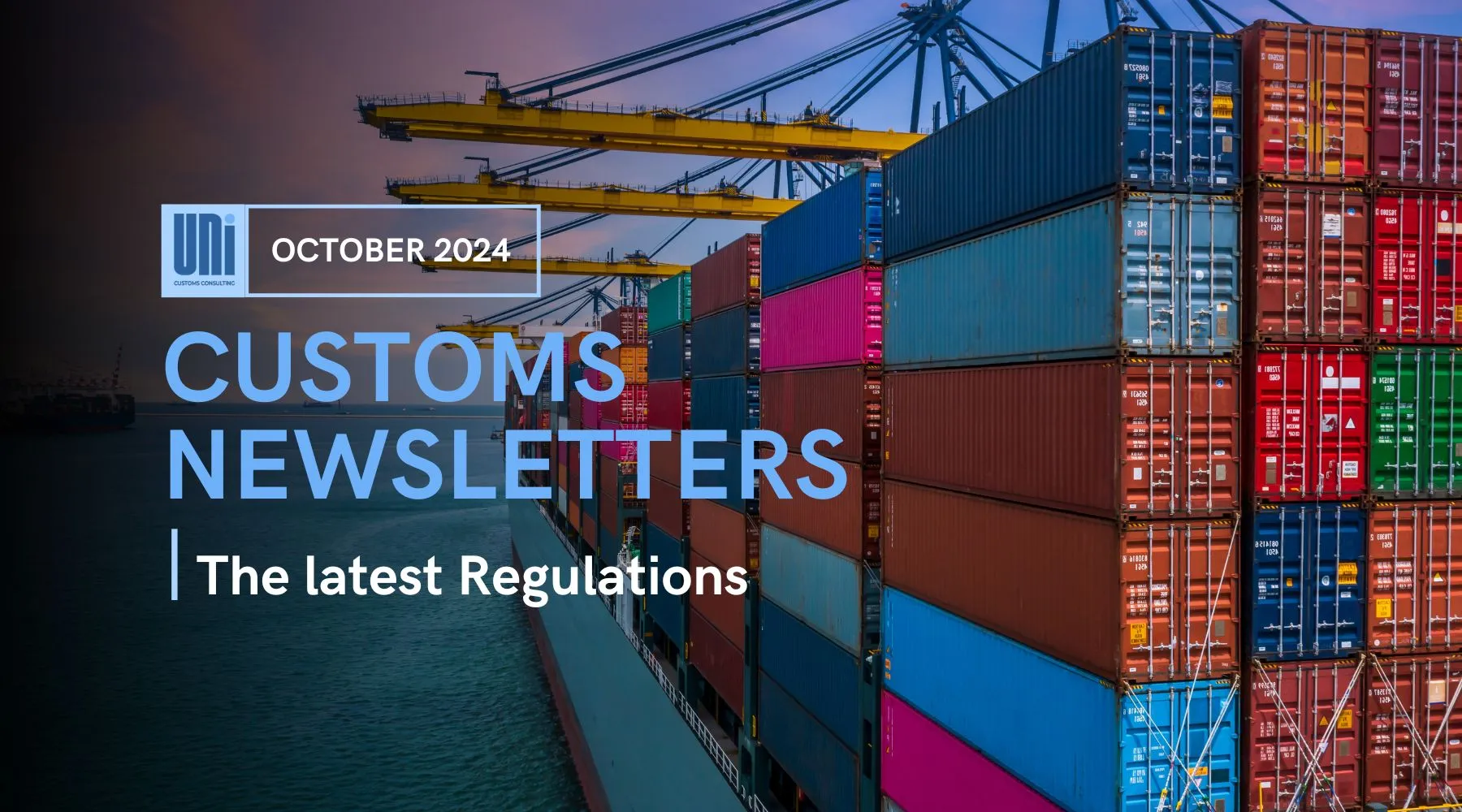 Customs Newsletters - October 2024 customs newsletters