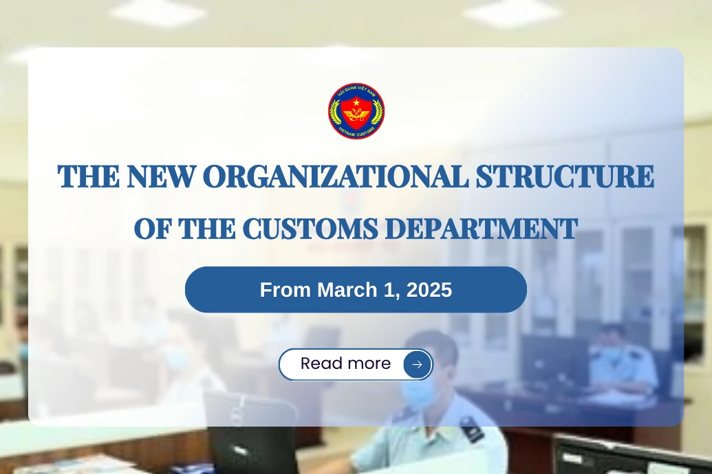 The new organizational structure of the customs department from March 1 2025